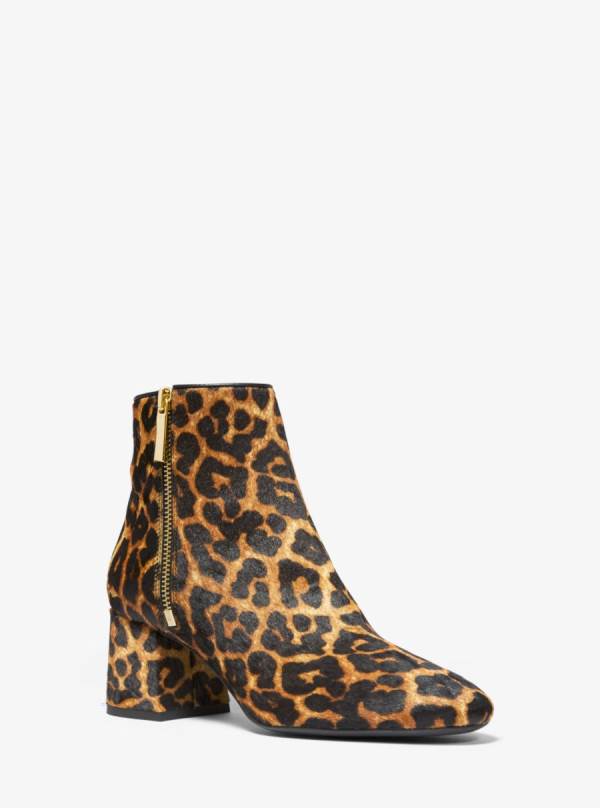 Damske Clenkove Cizmy Michael Kors Alane Leopard Calf Hair Leopardie - Topanky Michael Kors Lacne | YBKIL-0931